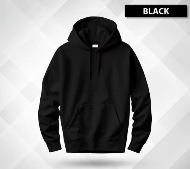 𝗣𝗥𝗘𝗠𝗜𝗨𝗠 𝗦𝗢𝗟𝗜𝗗 𝗛𝗢𝗢𝗗𝗜𝗘 - BLACK - Image 6
