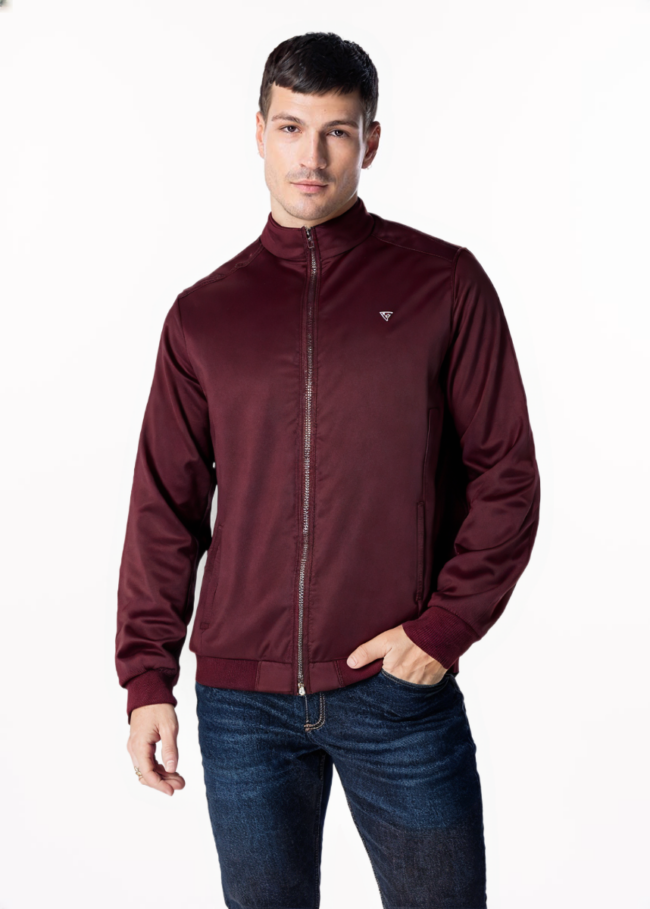 Men's Premium Jacket - Maroon - Image 3