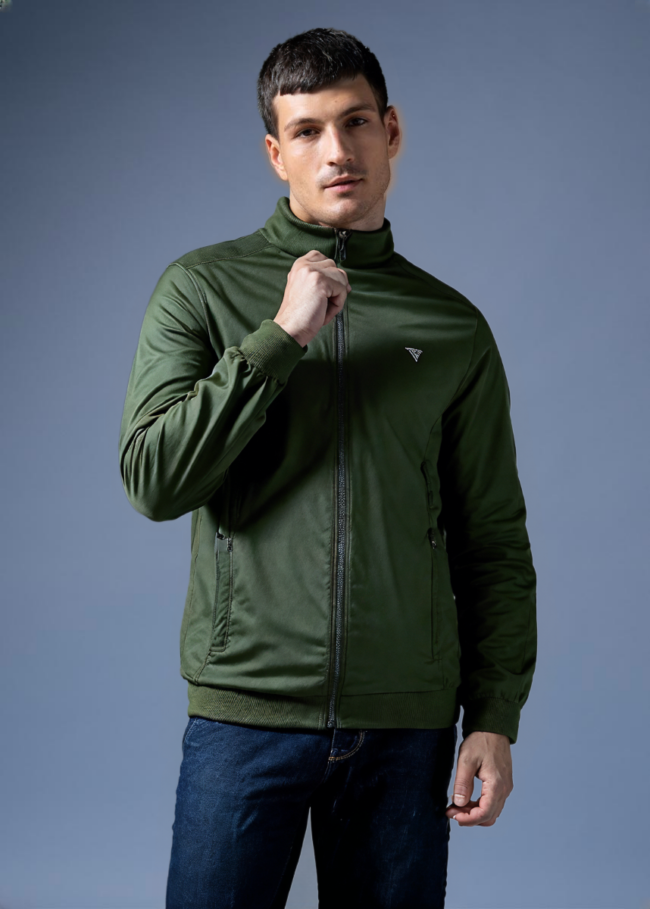 Men's Premium Jacket - Olive - Image 3