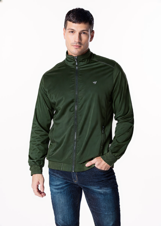 Men's Premium Jacket - Olive - Image 2